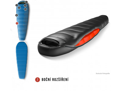 Spacák Outdoor Husky -10°C LONG modrá