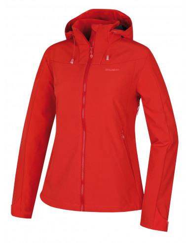 Dámská softshell bunda   Sahony L jemná červená