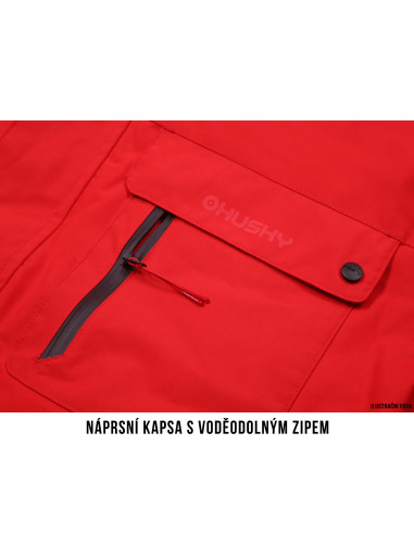 Pánská péřová bunda   Dantex M červená