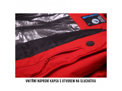 Pánská péřová bunda   Dantex M červená