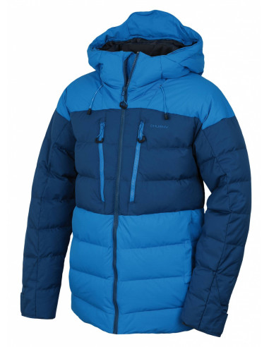 Pánská péřová bunda   Dester M modrá/tm.modrá