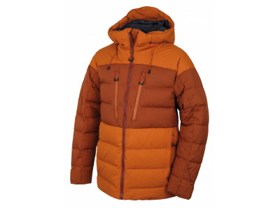 Pánská péřová bunda   Dester M hnědooranžová/hnědá