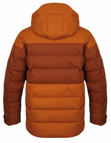 Pánská péřová bunda   Dester M hnědooranžová/hnědá