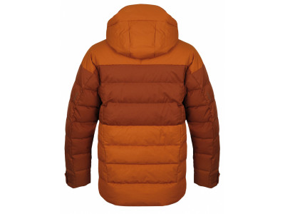 Pánská péřová bunda   Dester M hnědooranžová/hnědá