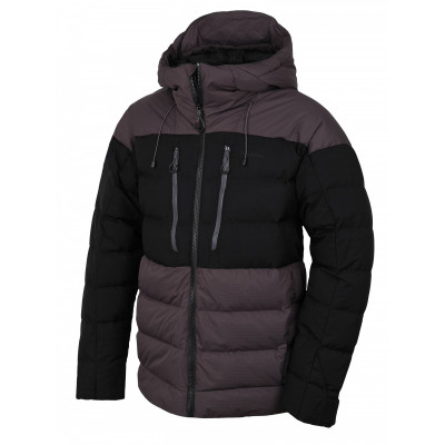 Pánská péřová bunda   Dester M grafit/černá