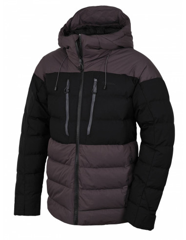 Pánská péřová bunda   Dester M grafit/černá