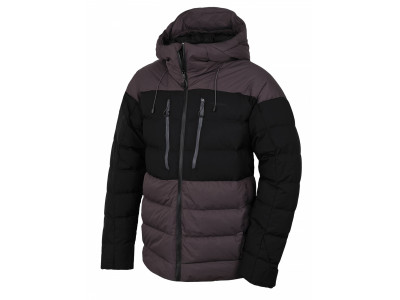 Pánská péřová bunda   Dester M grafit/černá