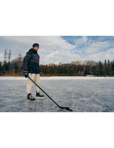 Pánská péřová bunda   Dester M grafit/černá