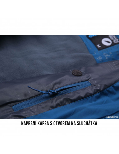 Pánská péřová bunda   Donnie M tm.modrá