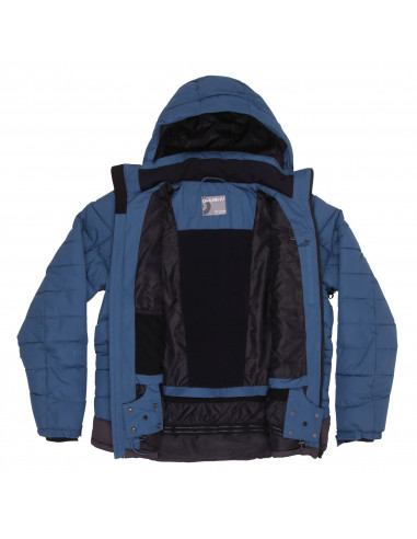 Pánská plněná zimní bunda  Nerel M tm. modrá