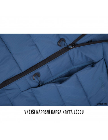 Pánská plněná zimní bunda  Nerel M tm. modrá