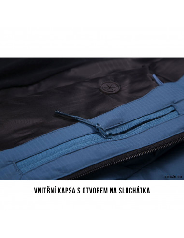 Pánská plněná zimní bunda  Nerel M tm. modrá