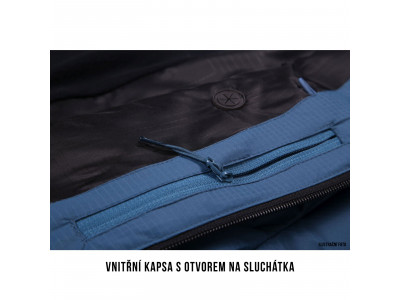 Pánská plněná zimní bunda  Nerel M tm. modrá