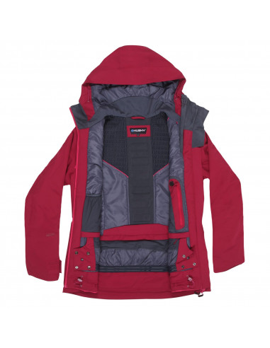 Dámská lyžařská plněná bunda   Gambola L purpurová / růžová