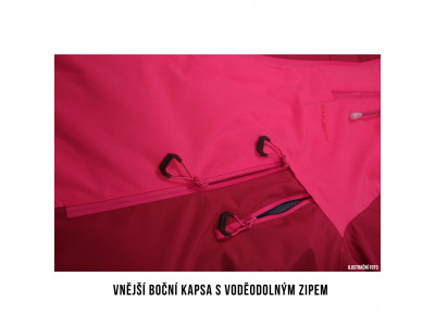 Dámská lyžařská plněná bunda   Gambola L purpurová / růžová