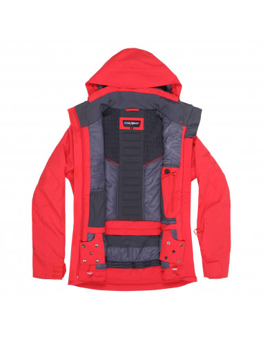 Dámská hardshell plněná bunda   Gonzal L jemně červená