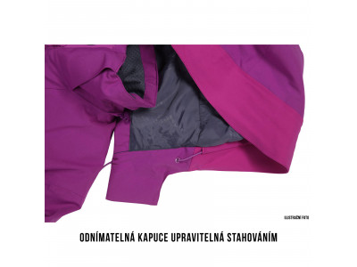 Dámská hardshell plněná bunda   Montry L Tyrkysová