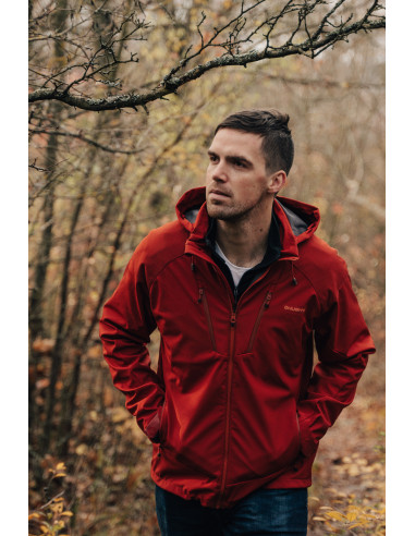 Pánská softshell bunda   Sahony M tm. cihlová