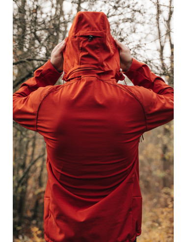 Pánská softshell bunda   Sahony M tm. cihlová