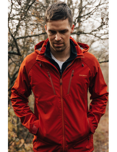 Pánská softshell bunda   Sahony M tm. cihlová