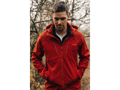 Pánská softshell bunda   Sahony M tm. cihlová