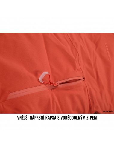 Dámský hardshell plněný kabátek   Nigalo L tl. korálová