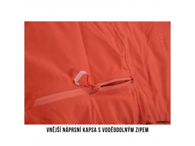 Dámský hardshell plněný kabátek   Nigalo L tl. korálová