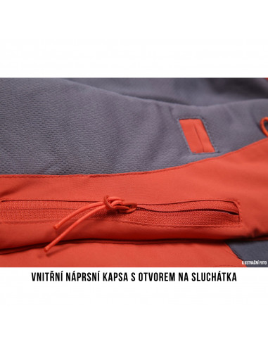 Dámský hardshell plněný kabátek   Nigalo L tl. korálová