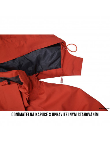 Dámský hardshell plněný kabátek   Nigalo L tl. korálová