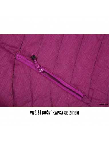 Dámská plněná oboustranná bunda   Nodiq L tm. tyrkysová / tm. modrá