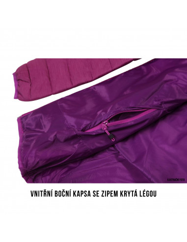 Dámská plněná oboustranná bunda   Nodiq L tm. tyrkysová / tm. modrá