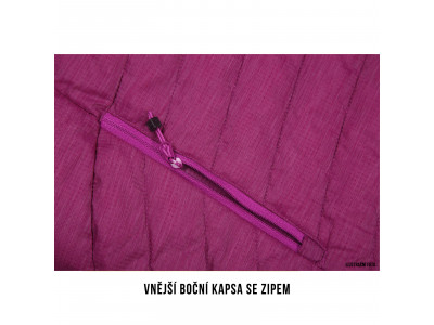 Dámská plněná oboustranná bunda   Nodiq L fialová / tm. fialová