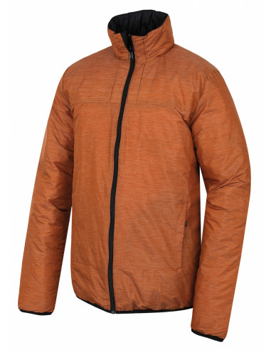 Pánská plněná oboustranná bunda   Nodiq M černá / sv.červená