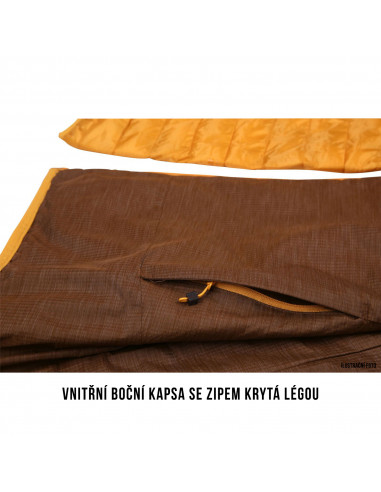 Pánská plněná oboustranná bunda   Nodiq M černá / sv.červená