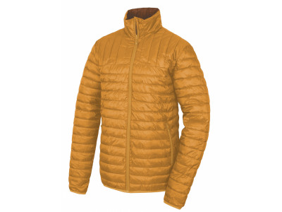 Pánská plněná oboustranná bunda   Nodiq M krémově žlutá / tm.hořčicová
