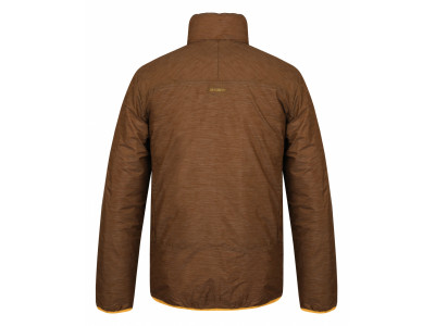 Pánská plněná oboustranná bunda   Nodiq M krémově žlutá / tm.hořčicová