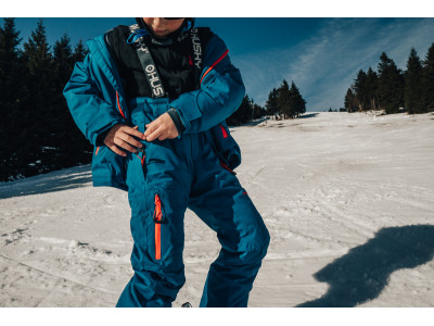 Dětské lyžařské kalhoty  Zeus Kids tm. modrá