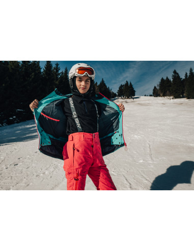Dětská ski bunda   Zisi Kids tl. tyrkysová