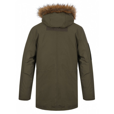 Pánský plněný zimní kabát  Nelidas M tm. khaki 2