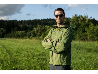 Pánská hardshellová bunda   Nicker M černofialová