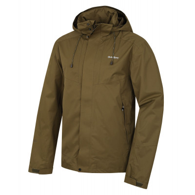 Pánská hardshellová bunda   Nutty M tm. olivová