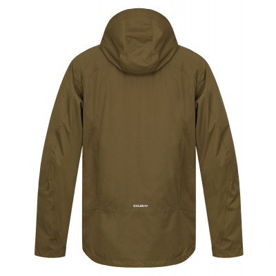 Pánská hardshellová bunda   Nutty M tm. olivová 2