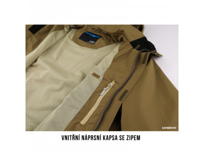 Pánská hardshellová bunda   Nutty M tm. olivová