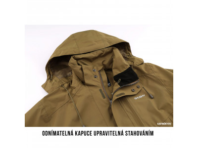 Pánská hardshellová bunda   Nutty M tm. olivová