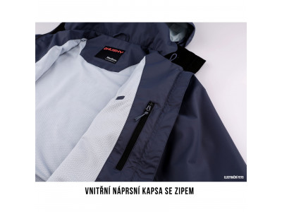 Dámská hardshellová bunda   Nutty L tm. šedofialová