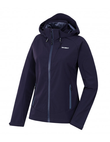 Dámská softshellová bunda   Senna L černofialová