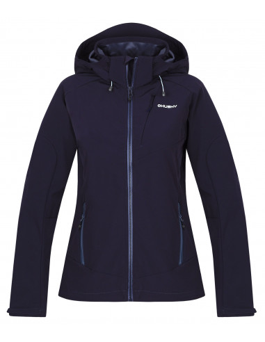 Dámská softshellová bunda   Senna L černofialová