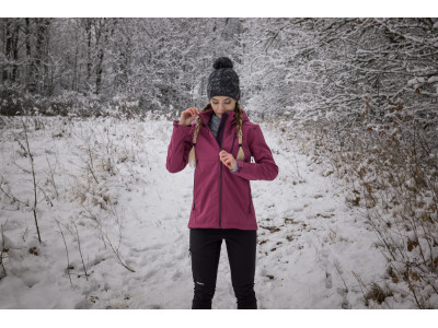 Dámská softshellová bunda   Sauri L vínová