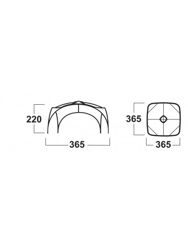 Přístřešek   Broof L zelená