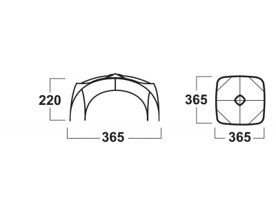 Přístřešek   Broof L zelená